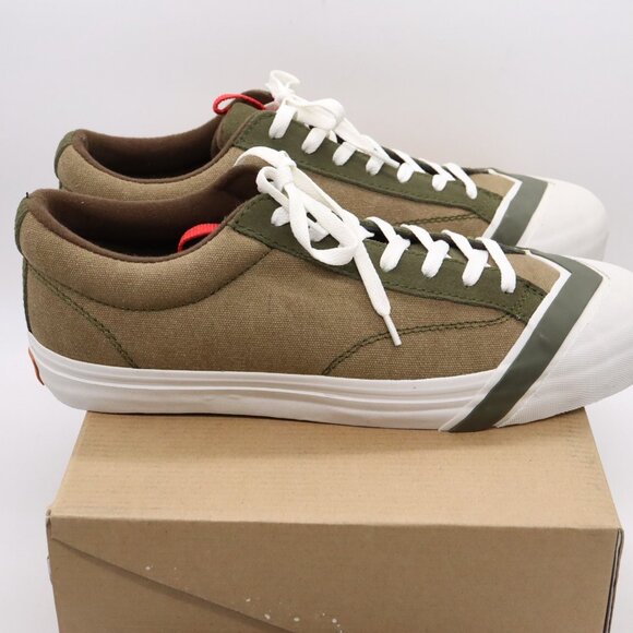 Rare HTF Losers Brand Mens Shoes Olive Drab Canvas Schooler Lo (US 10.5)(EU 44) - Picture 7 of 16